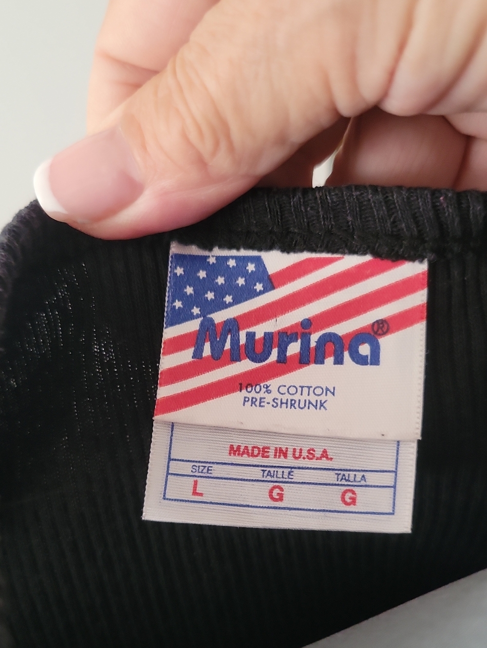 Murina Tank Top Large Black Vintage - Picture 2 of 7